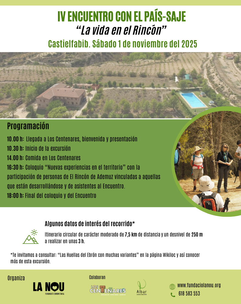 Recordando el 4º Encuentro con el País-saje: "La Vida en el Rincón" 1 Cartel IV Encuentro con el Pais saje. Castielfabib 1
